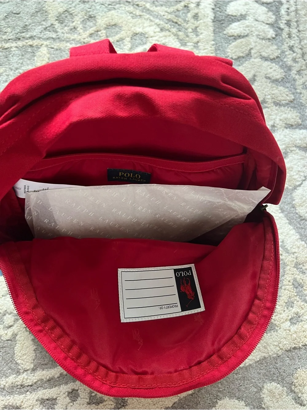 NWT❤️Polo Ralph Lauren Kids Canvas Polo Bear Backpack - Classic School Backpack